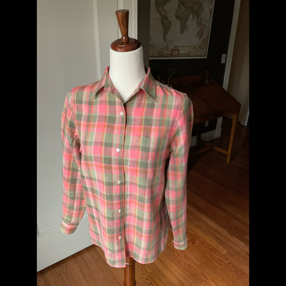 Jones NY Linen Button-Down Shirt